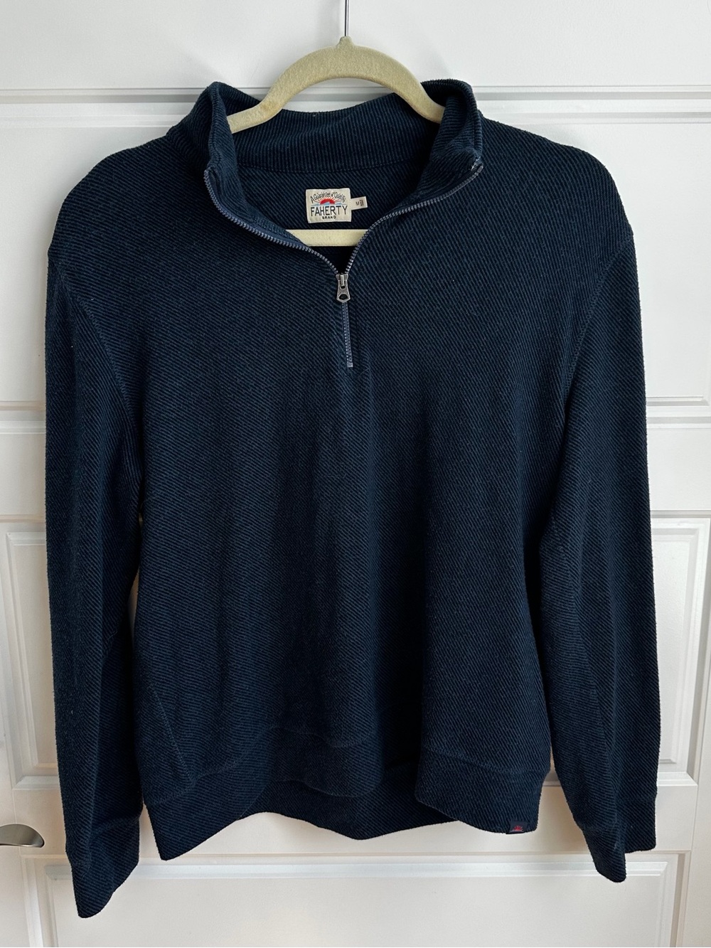 Faherty Legend Sweater Quarter-Zip Size Medium